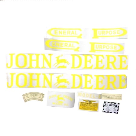 Aftermarket JD B (1923-38) Mylar Decal Set MAE30-1392